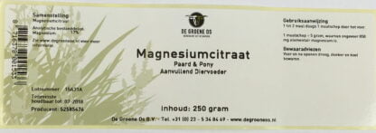 magnesiumcitraat groene os